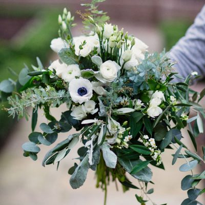 Blanc d'hiver bouquet by Blue Lavender Florist London