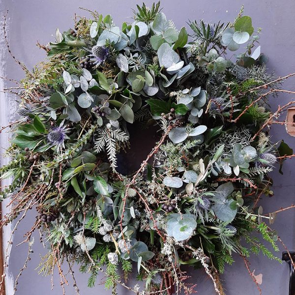 Forest Foraging wreath by Blue Lavender Florists, Barnes