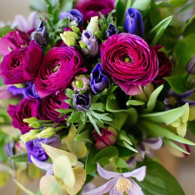 Les Clematis, Valentine's Day bouquet by Blue Lavender Florist, London